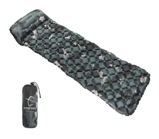 JMT-604426 Camo Inflatable Sleeping Pad for Outdoor Camping and Travel