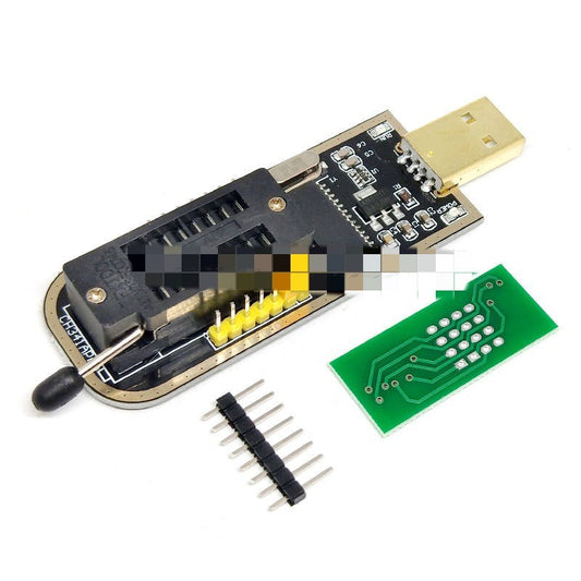 JMT-604746 Gold CH341A USB Programmer for Motherboard Routing with LCD Display and Accessories