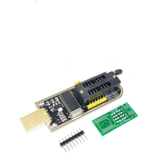 JMT-604746 Gold CH341A USB Programmer for Motherboard Routing with LCD Display and Accessories