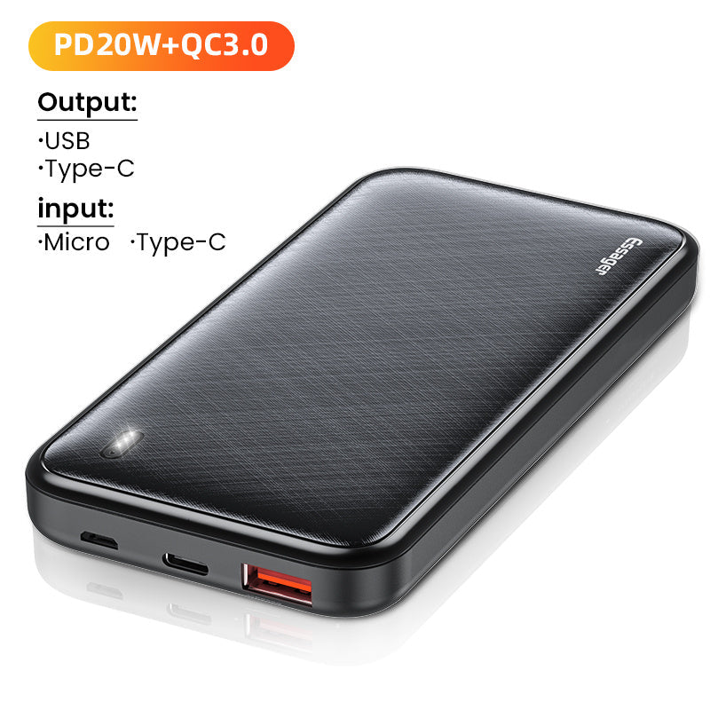 JMT-604746 Portable External Battery Power Bank - Polymer Lithium Ion Cell, Black or White, Plastic Shell