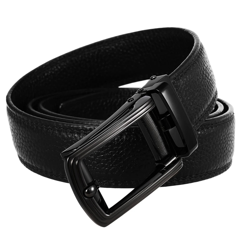 JMT-605322 Genuine Leather 3.0CM Belt - Model LY33-2013-5
