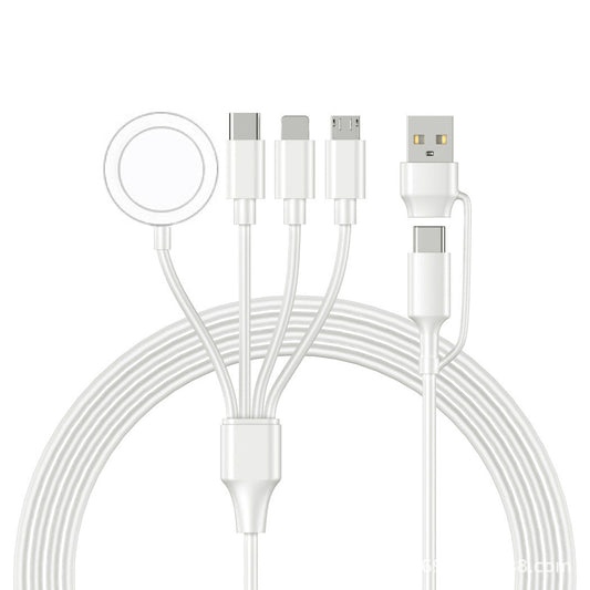 JMT-605898 4-in-1 USB Type-C Dual-Use Wireless Data Cable for Mobile Devices - Black & White Options