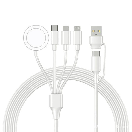 JMT-605898 4-in-1 USB Type-C Dual-Use Wireless Data Cable for Mobile Devices - Black & White Options