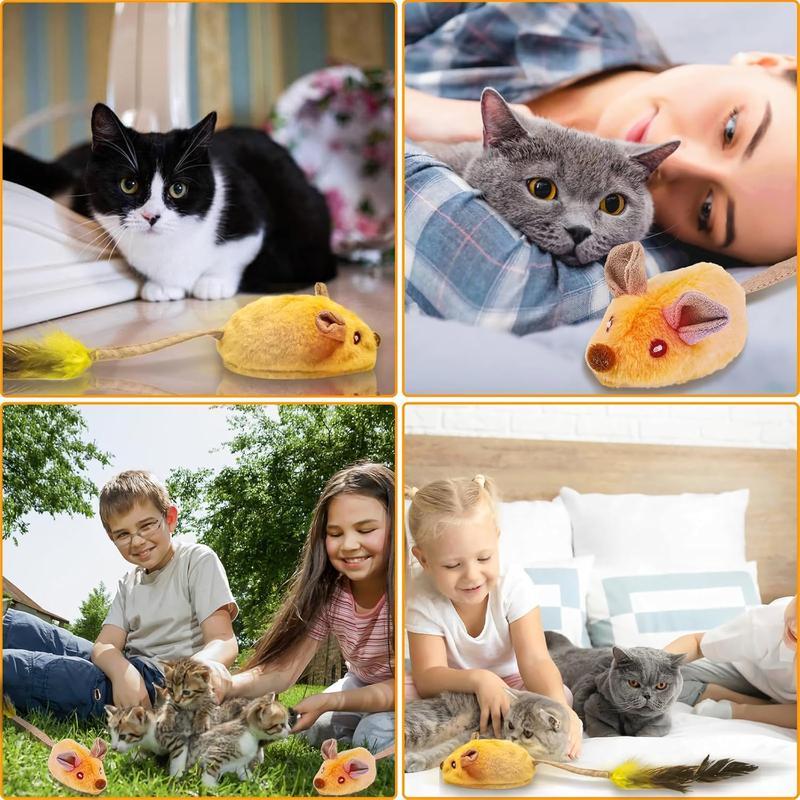 JMT-606026 Interactive LED Cat Mouse Toy with USB Rechargeable Battery, Automatic Movement and Chirping Sounds, Engaging for Indoor Play for All Cat Breeds