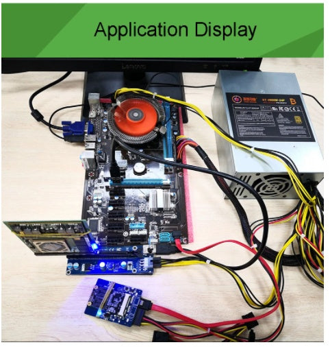 JMT-606410 MXM3.0 Graphics Riser Card - 1000 MB/s Interface, Green Adapter Card