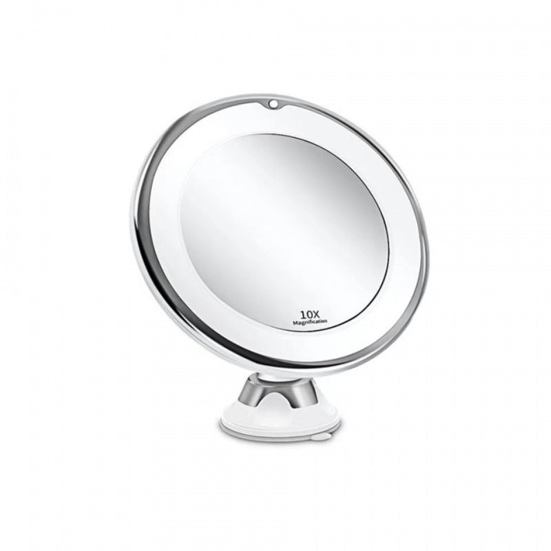 JMT-606858 LED Make-Up Mirror with Bright Supplement Light, Portable Plastic Design, 17.5 x 21cm, Casual Style