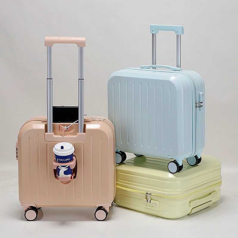 JMT-606922 Stylish PC ABS Trolley Luggage Travel Bag with Universal Wheels for Easy Mobility
