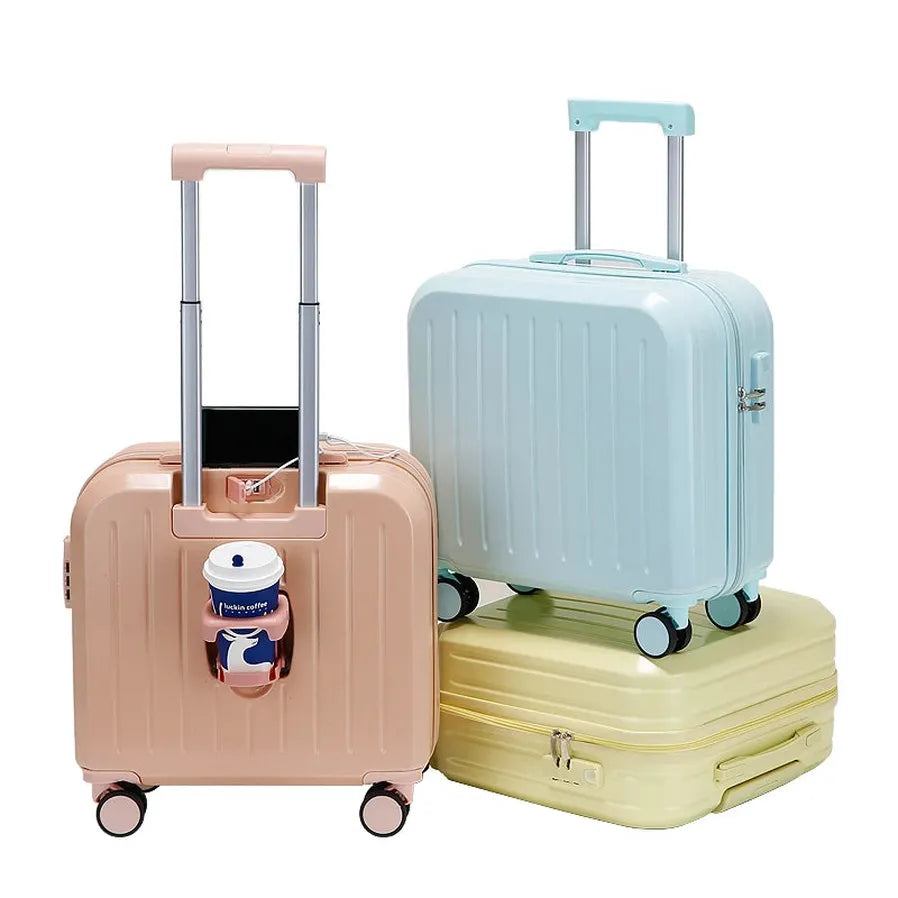 JMT-606922 Stylish PC ABS Trolley Luggage Travel Bag with Universal Wheels for Easy Mobility