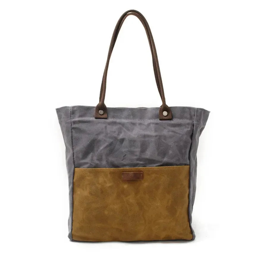 JMT-607562 Retro Waterproof Batik Canvas Shoulder Tote Bag for Women in Various Colours