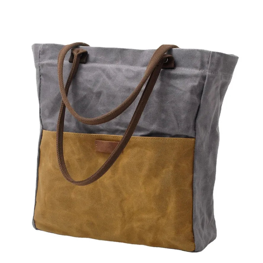 JMT-607562 Retro Waterproof Batik Canvas Shoulder Tote Bag for Women in Various Colours