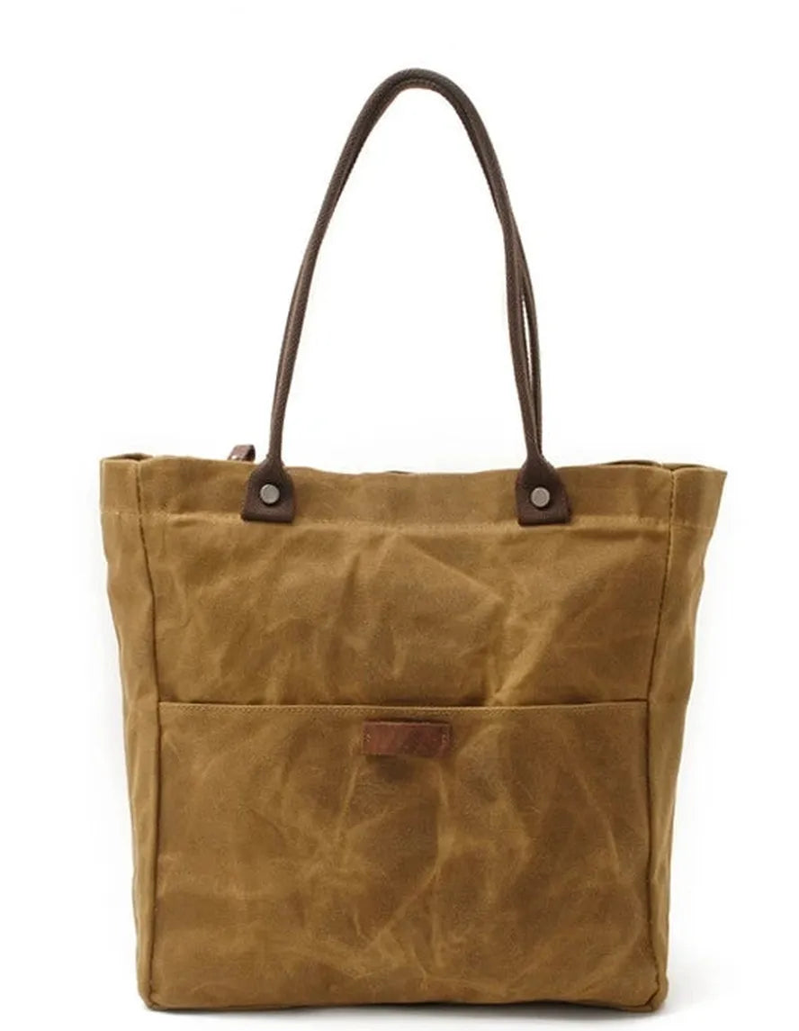 JMT-607562 Retro Waterproof Batik Canvas Shoulder Tote Bag for Women in Various Colours