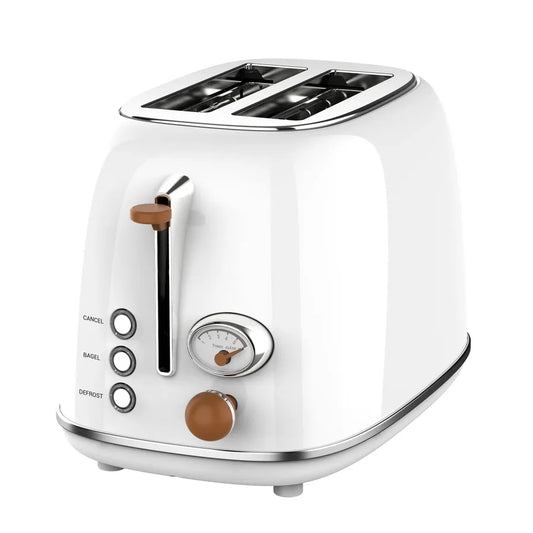 JMT-607690 Stainless Steel 2-Slice Toaster with Bun Warmer for Effortless Breakfasts