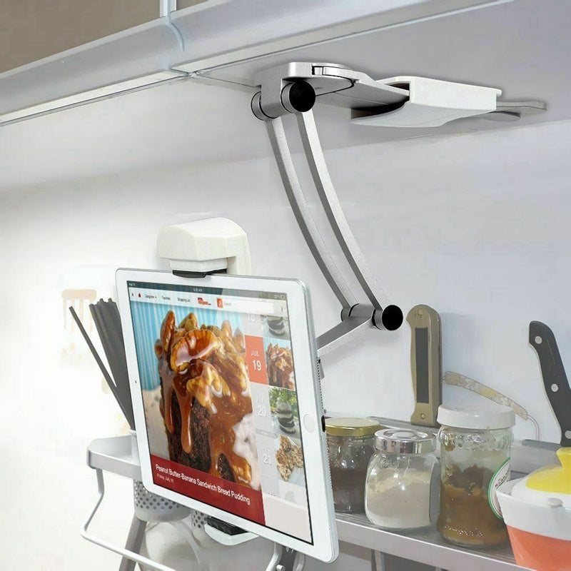 JMT-607882 Aluminum Alloy Adjustable Tablet Stand with Silicone Base for Desktop Use