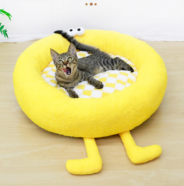 JMT-608330 Cozy Plush Nest for Small to Medium Dogs - Thick Warm Mat for Autumn and Winter Sleep