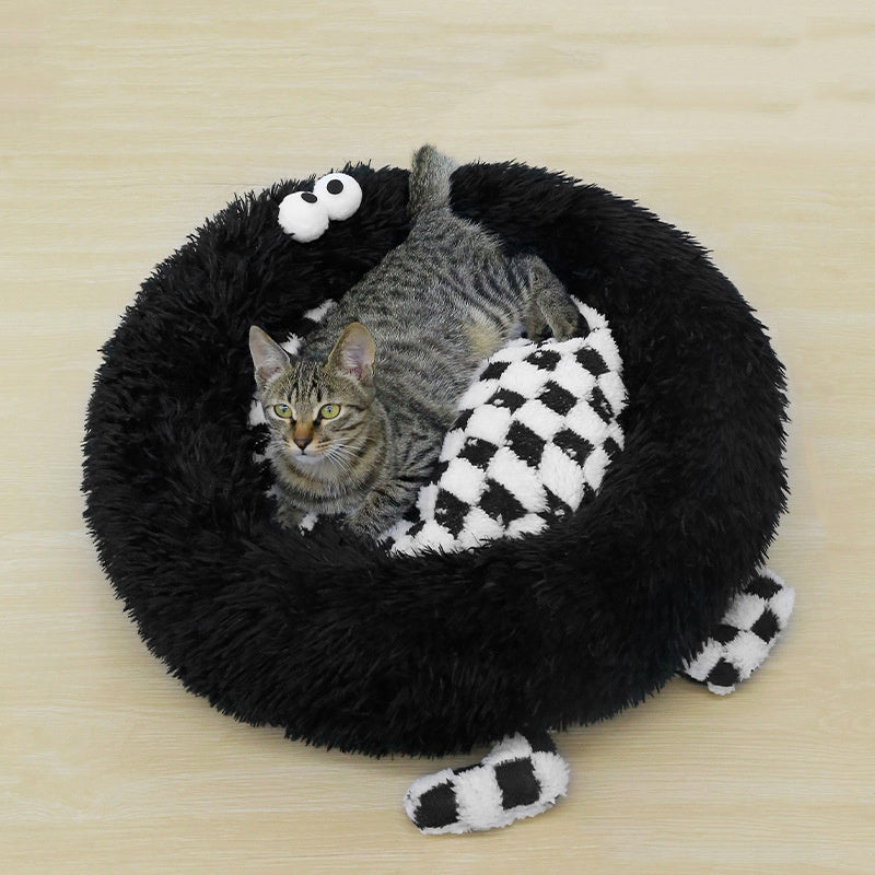 JMT-608330 Cozy Plush Nest for Small to Medium Dogs - Thick Warm Mat for Autumn and Winter Sleep