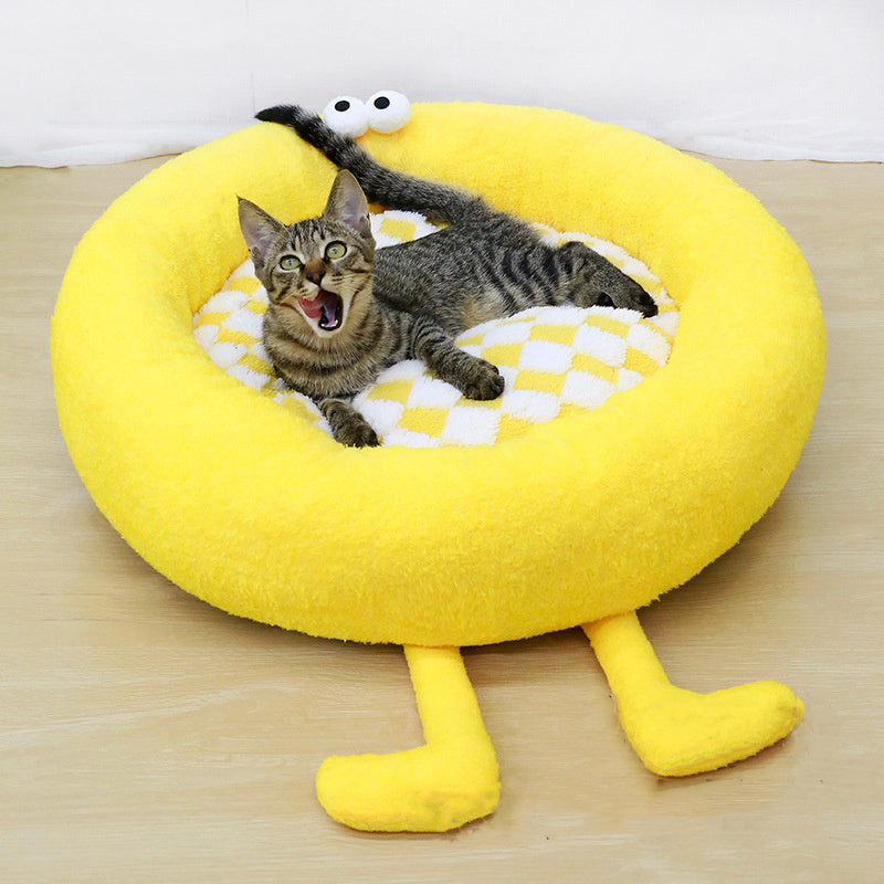 JMT-608330 Cozy Plush Nest for Small to Medium Dogs - Thick Warm Mat for Autumn and Winter Sleep