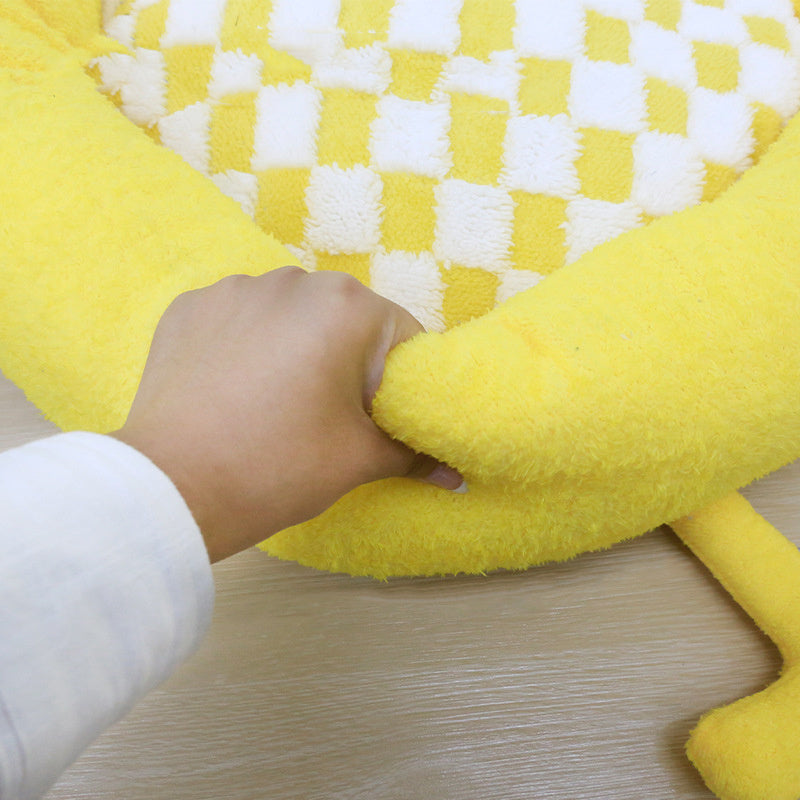 JMT-608330 Cozy Plush Nest for Small to Medium Dogs - Thick Warm Mat for Autumn and Winter Sleep
