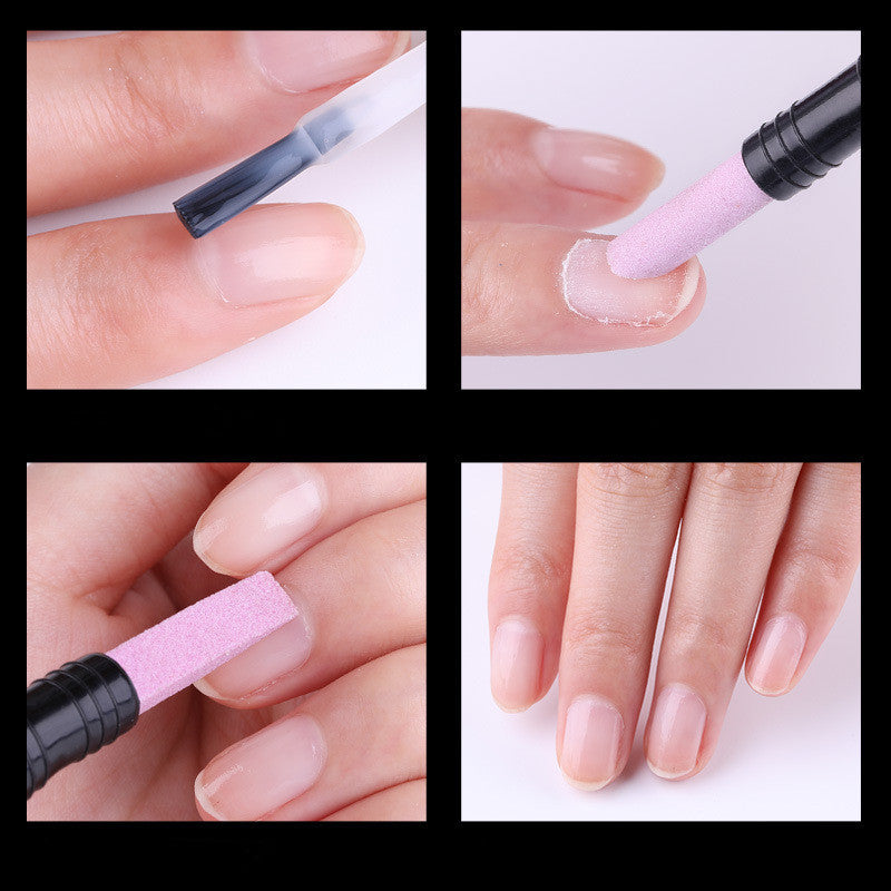 JMT-608330 Double-Ended Quartz Cleanser Pen for Nail Care and Dead Skin Removal, 14.2CM, PP Material