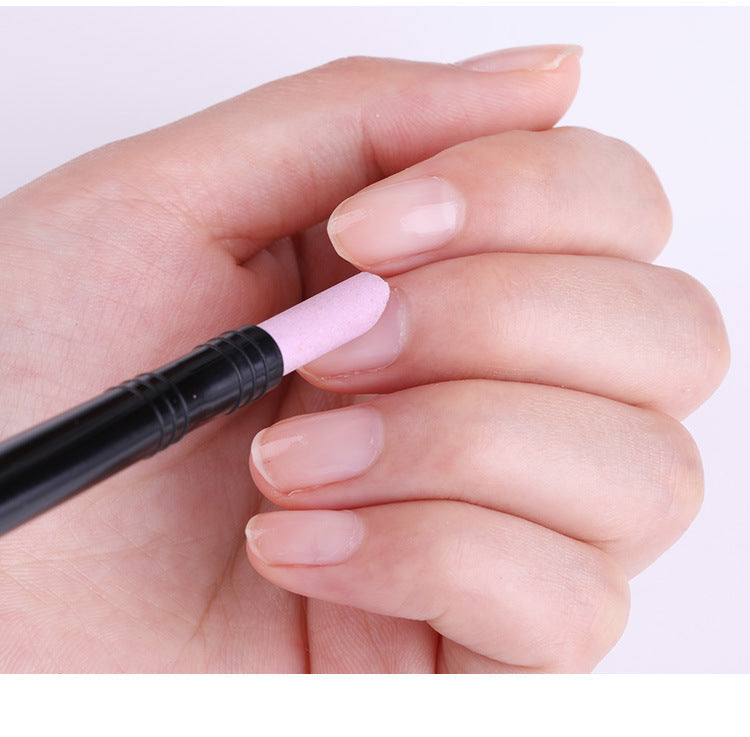 JMT-608330 Double-Ended Quartz Cleanser Pen for Nail Care and Dead Skin Removal, 14.2CM, PP Material