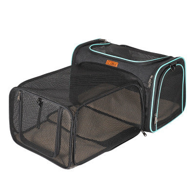 JMT-608522 Expandable Breathable Pet Carrying Bag for Cats and Small Pets