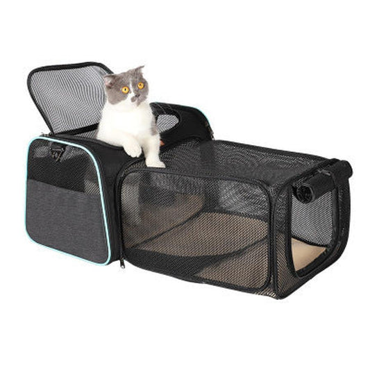 JMT-608522 Expandable Breathable Pet Carrying Bag for Cats and Small Pets