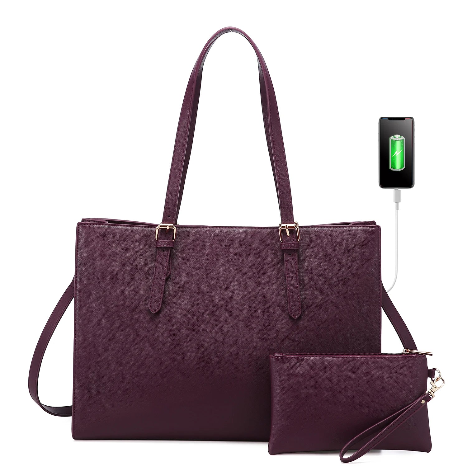 JMT-608842 Spacious Women’s Tote Bags Set for Office and Laptop - Stylish and Functional Shoulder Purses