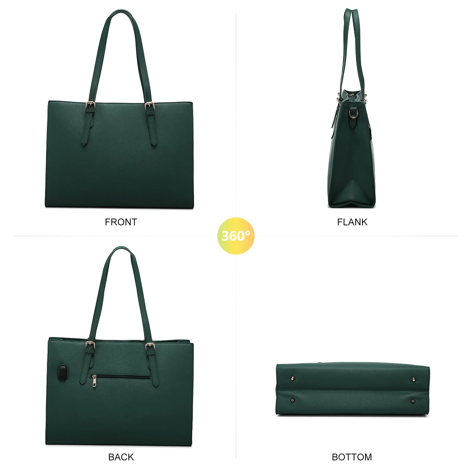 JMT-608842 Spacious Women’s Tote Bags Set for Office and Laptop - Stylish and Functional Shoulder Purses