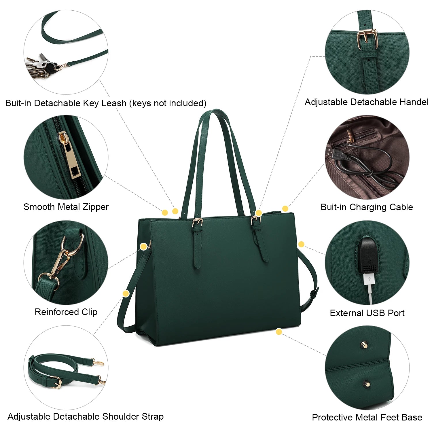 JMT-608842 Spacious Women’s Tote Bags Set for Office and Laptop - Stylish and Functional Shoulder Purses