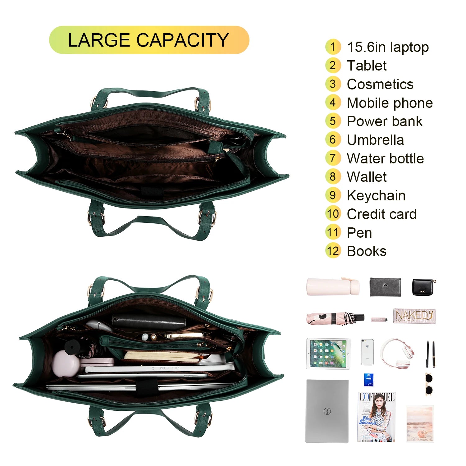 JMT-608842 Spacious Women’s Tote Bags Set for Office and Laptop - Stylish and Functional Shoulder Purses