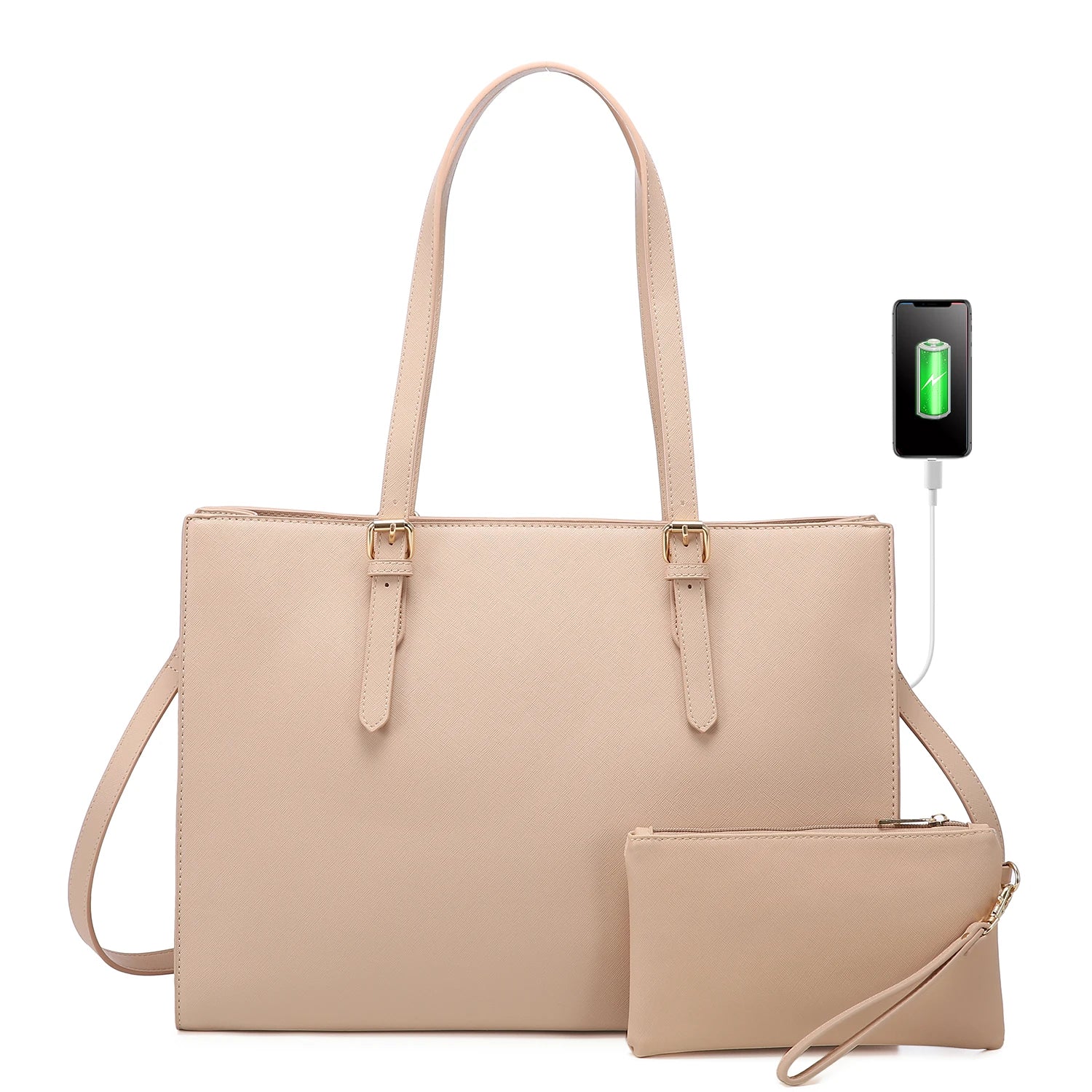 JMT-608842 Spacious Women’s Tote Bags Set for Office and Laptop - Stylish and Functional Shoulder Purses