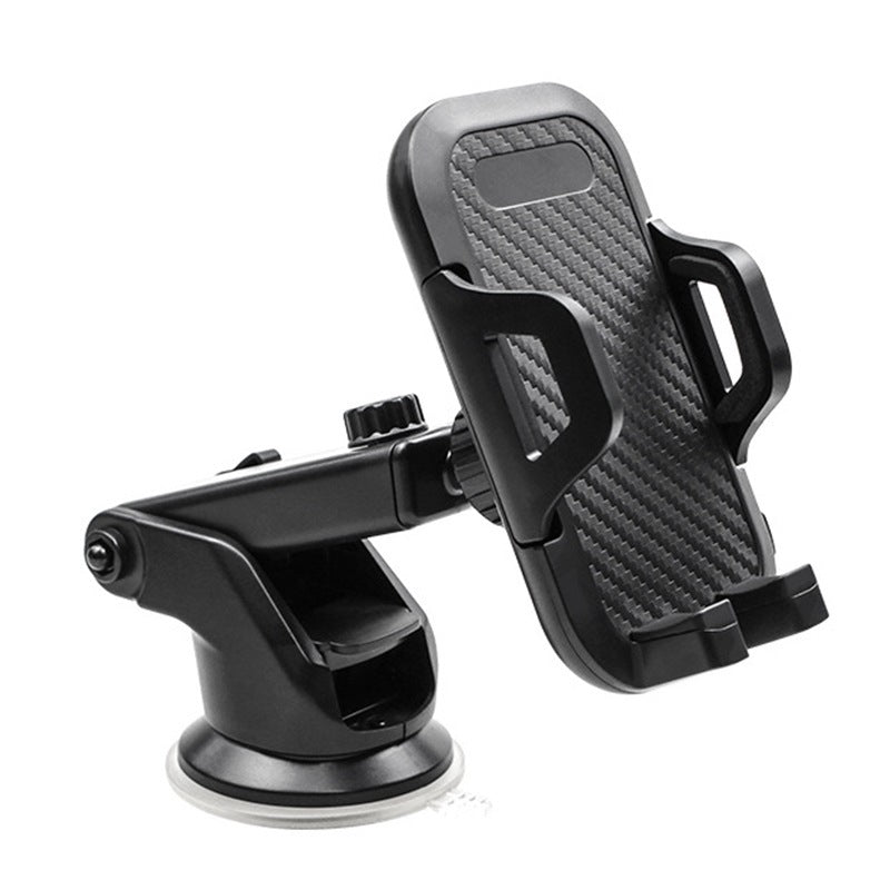 JMT-609034 Carbon Fiber Texture Suction Cup Phone Holder for Cars and Desktops