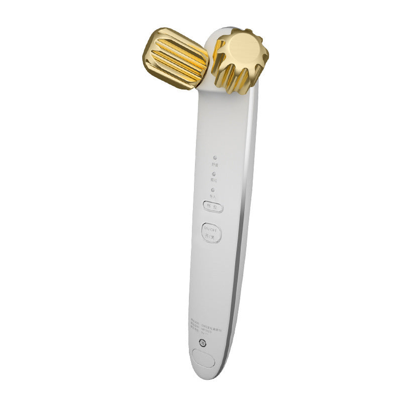 JMT-609162 24K Gold Facial Massager for Lifting and Firming - EMS, Vibration, and Iontophoresis Beauty Instrument