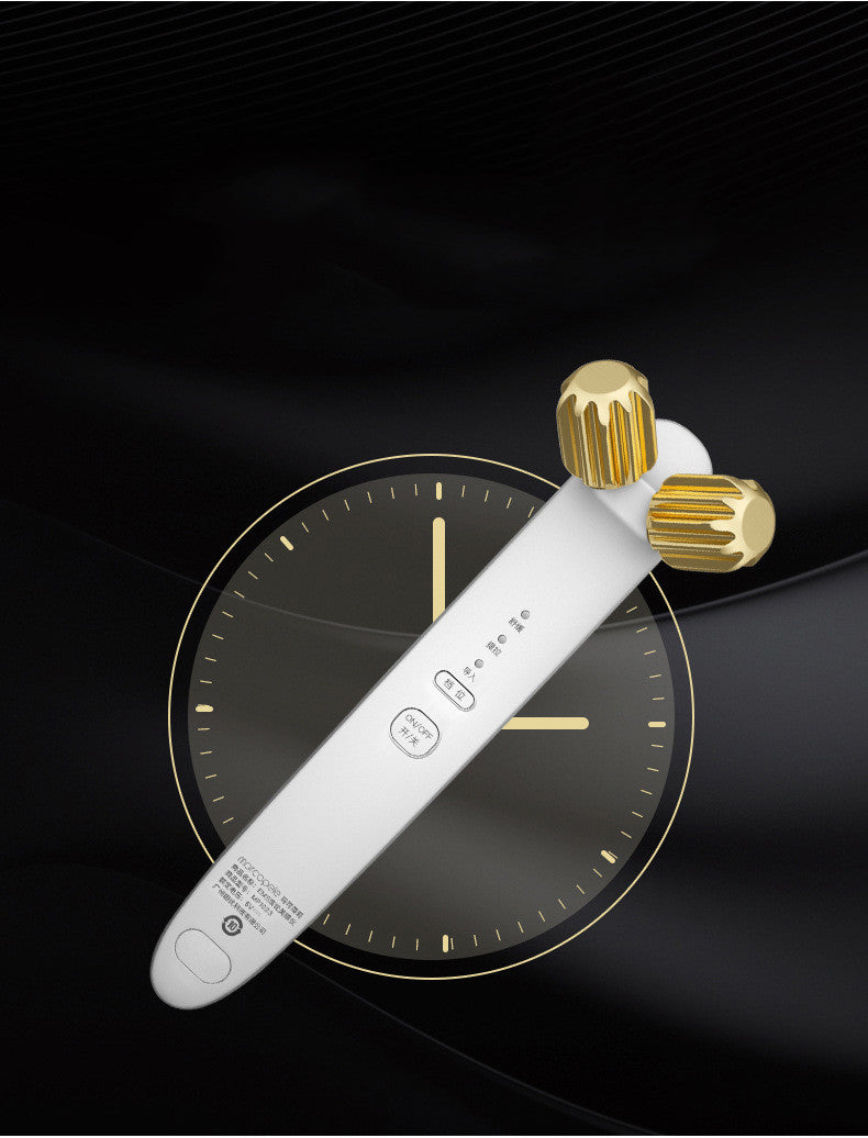 JMT-609162 24K Gold Facial Massager for Lifting and Firming - EMS, Vibration, and Iontophoresis Beauty Instrument