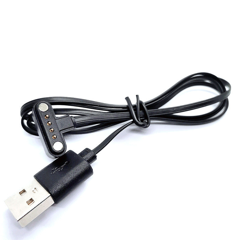 JMT-609354 Universal Magnetic Charging Cable for Smart Phone Watches - Practical Black Design