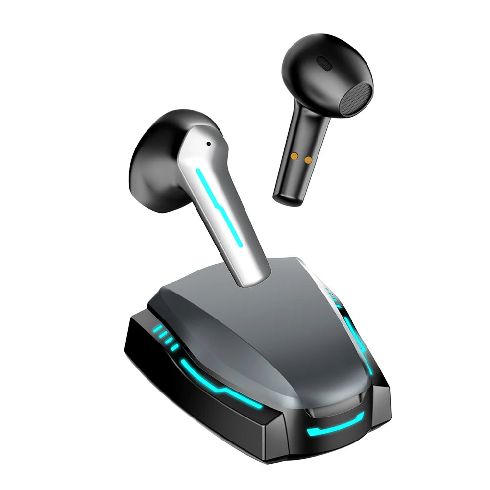 JMT-609354 Wireless Gaming Headset with Noise Cancelling Earbuds - TWS In-Ear Earphones for Handsfree Gaming