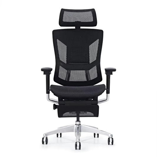 JMT-609482 Ergonomic Mesh Office Chair with Leg Rest and Adjustable Headrest for Enhanced Comfort