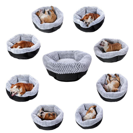 JMT-609482 Hexagonal Pet House - Cozy Cloth Dog & Cat Bed, Available in Multiple Sizes (40cm to 120cm)