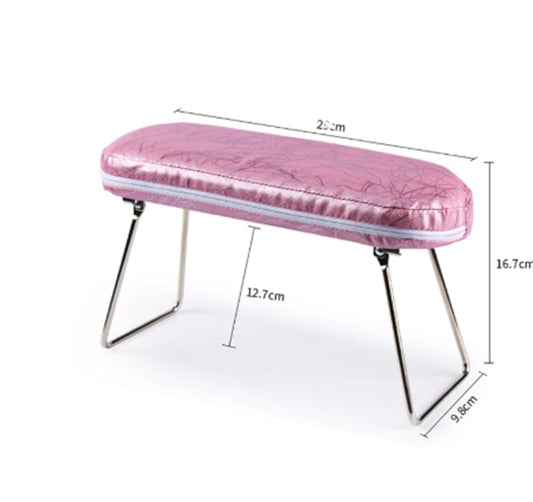 JMT-609482 Leather Desktop Hand Cushion for Nail Care and Manicure Support