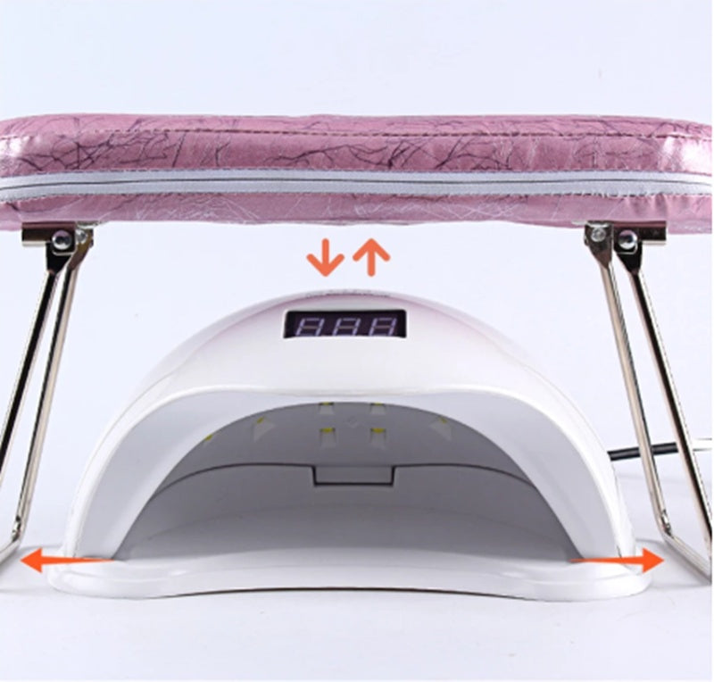 JMT-609482 Leather Desktop Hand Cushion for Nail Care and Manicure Support