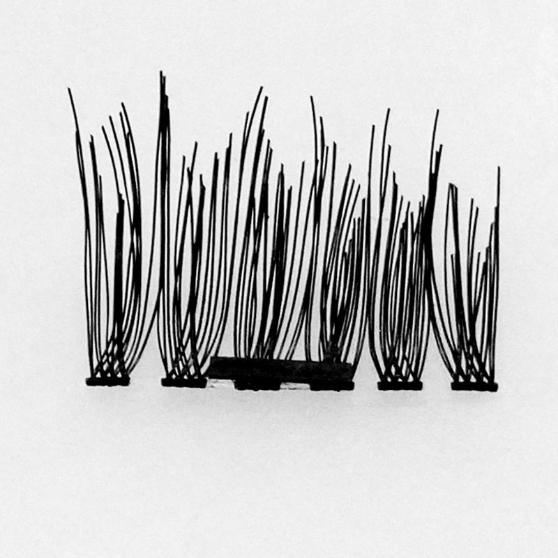 JMT-610442 Handmade Single Magnet Realistic False Eyelashes - 4 Pieces Per Pair