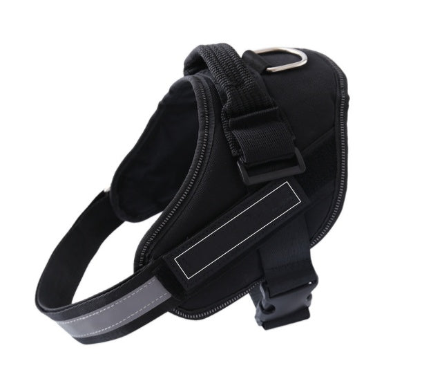 JMT-610506 Customizable Adjustable Dog Vest Harness with ID Patch for Outdoor Walks