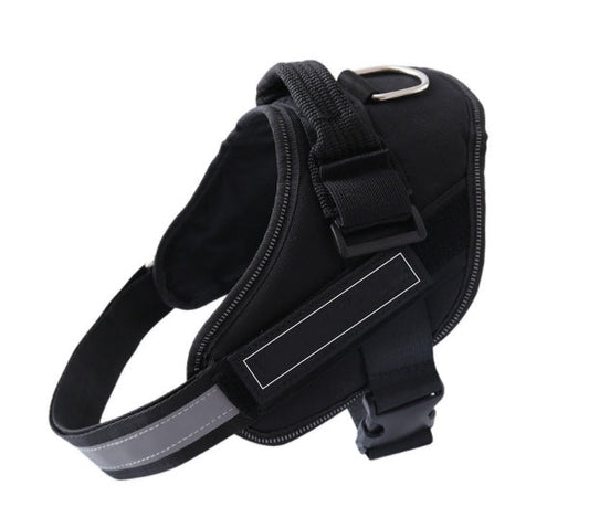 JMT-610506 Customizable Adjustable Dog Vest Harness with ID Patch for Outdoor Walks