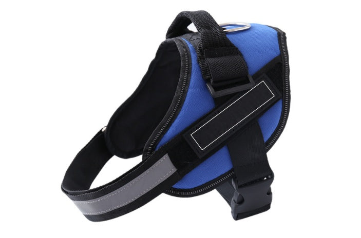 JMT-610506 Customizable Adjustable Dog Vest Harness with ID Patch for Outdoor Walks