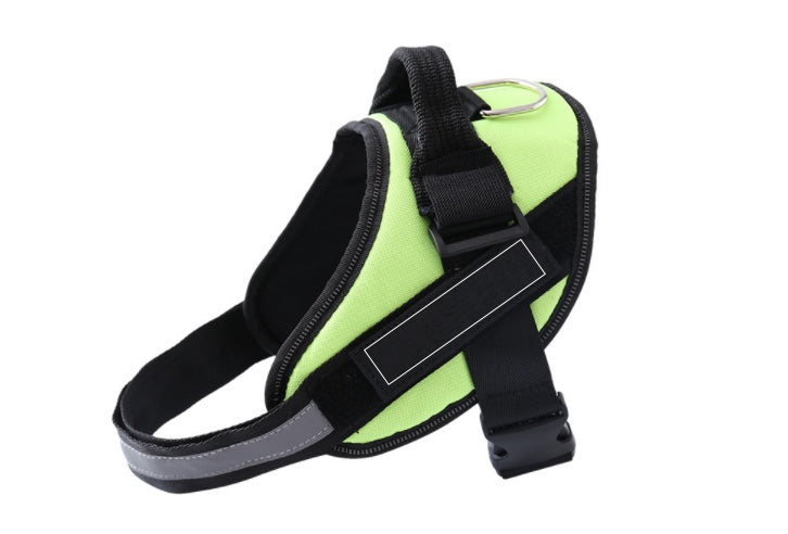 JMT-610506 Customizable Adjustable Dog Vest Harness with ID Patch for Outdoor Walks