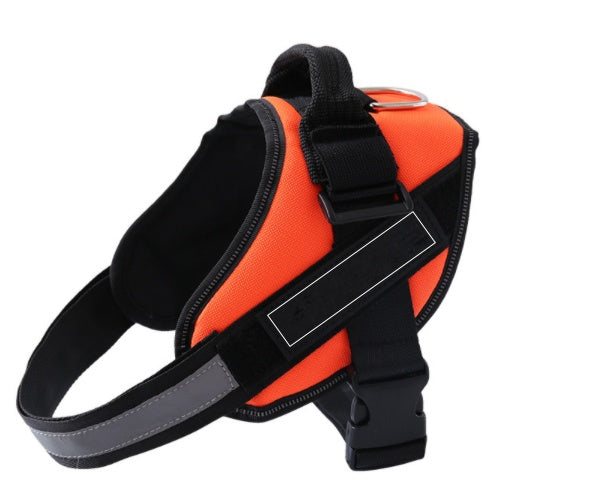 JMT-610506 Customizable Adjustable Dog Vest Harness with ID Patch for Outdoor Walks