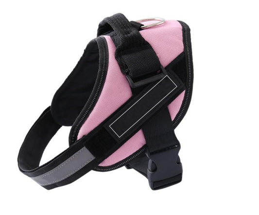 JMT-610506 Customizable Adjustable Dog Vest Harness with ID Patch for Outdoor Walks