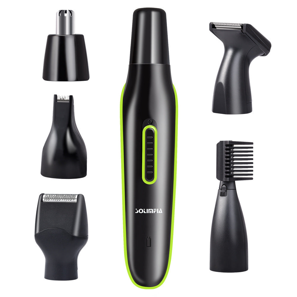 JMT-610570 5-in-1 Nose and Ear Hair Trimmer with Rechargeable Design, Painless Cutting and Easy Cleaning
