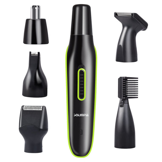 JMT-610570 5-in-1 Nose and Ear Hair Trimmer with Rechargeable Design, Painless Cutting and Easy Cleaning