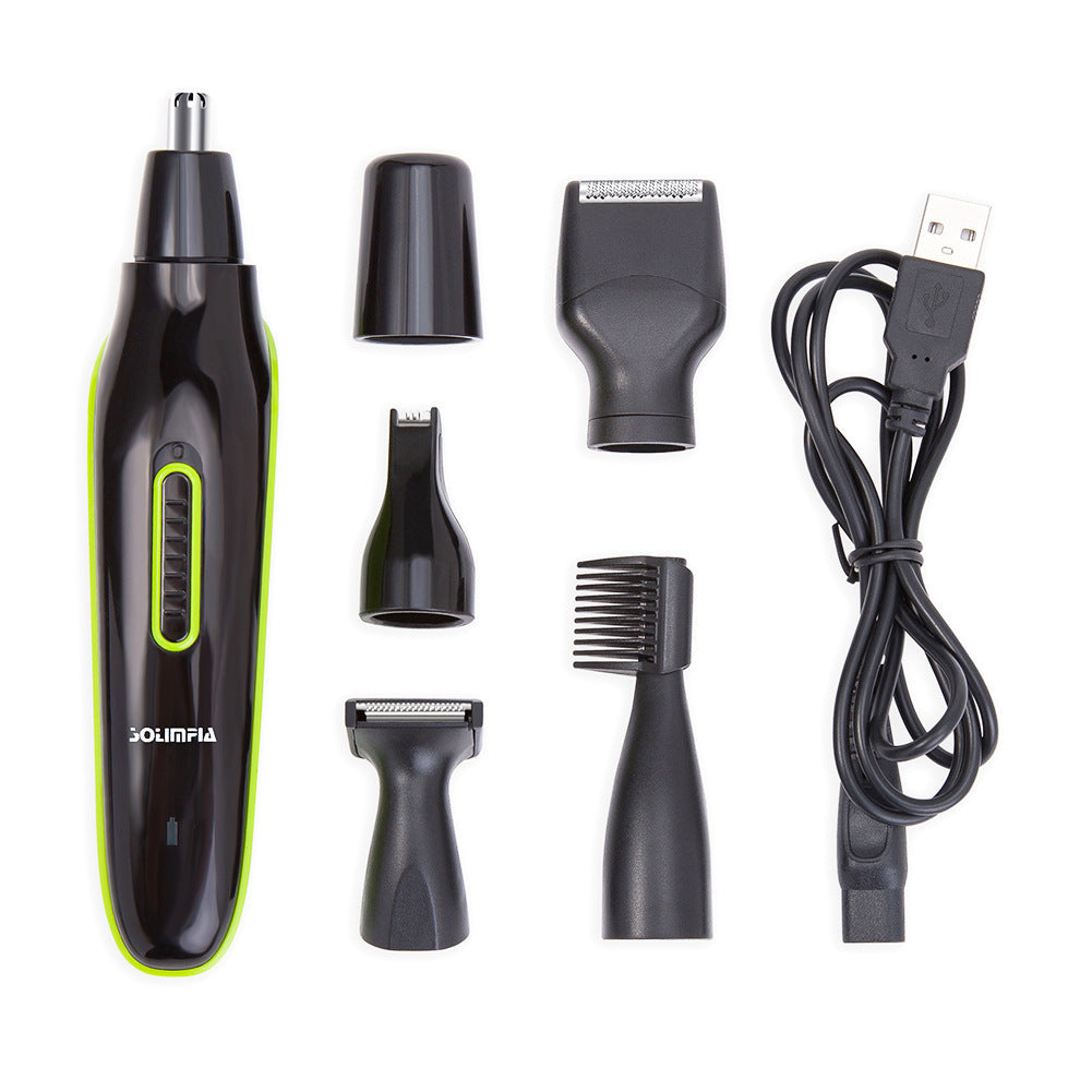 JMT-610570 5-in-1 Nose and Ear Hair Trimmer with Rechargeable Design, Painless Cutting and Easy Cleaning