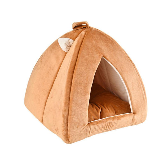 JMT-610634 Cartoon Triangle Shaped Pet Nest for Dogs and Cats - Soft Plush with High Elastic Cotton Filling, 45cm